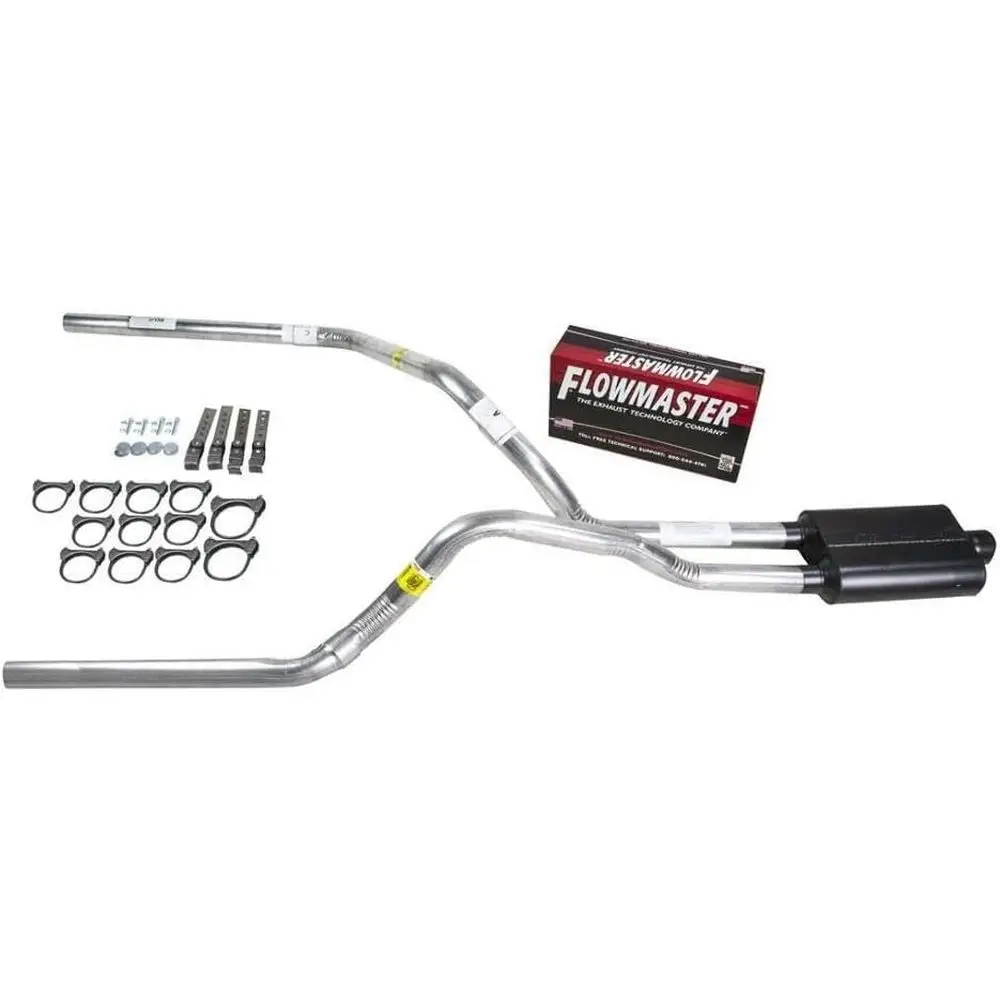 

Индивидуальная двойная выхлопная система для труб 2.5 дюйма, в стиле Lowmaster Super 44