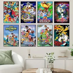 Anime Digital Monster Digimon Poster Prints Wall Sticker Painting Bedroom Living Room Decoration Office Home Self Adhesive