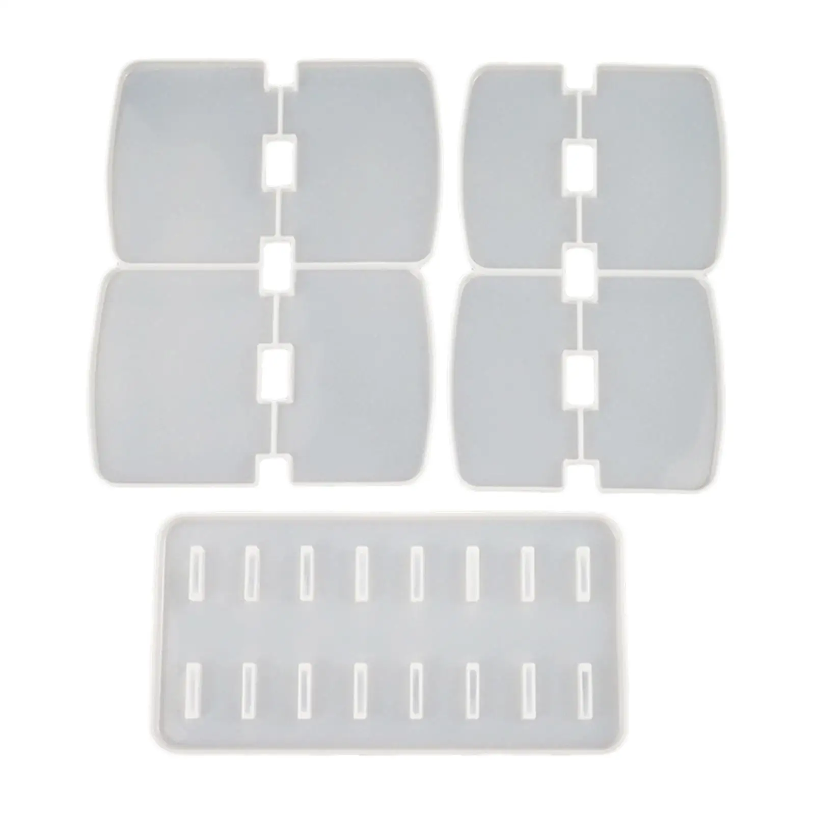 Resin Mold Silicone Makeup Organizer Jewelry Tray Mold DIY Cosmetics Holder for Epoxy Casting Crystal Palette Storage Rack Eye