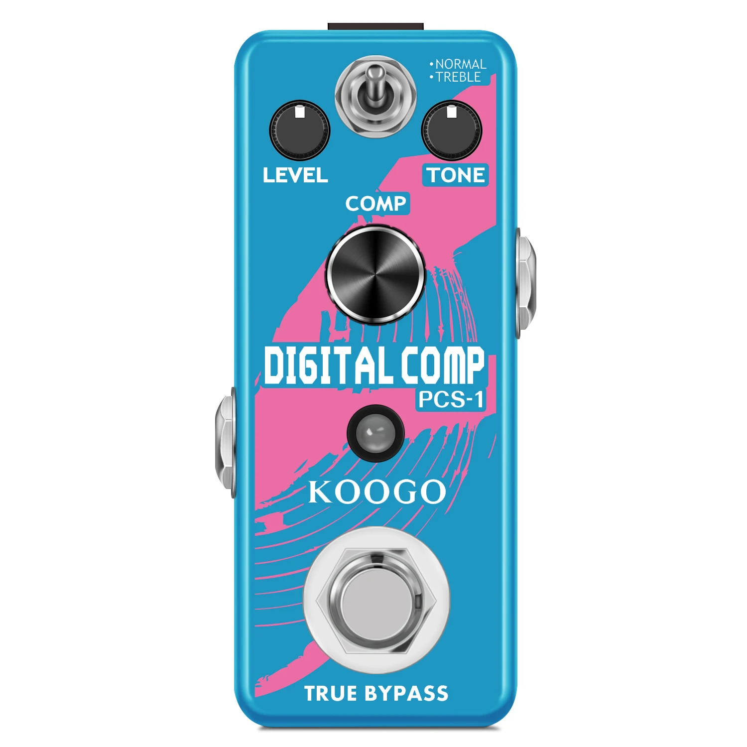 Koogo-LEF-333 Compressor Pedal, Analog Technology, Ultimate Comp for Electric Guitar, Mini Size, True Bypass