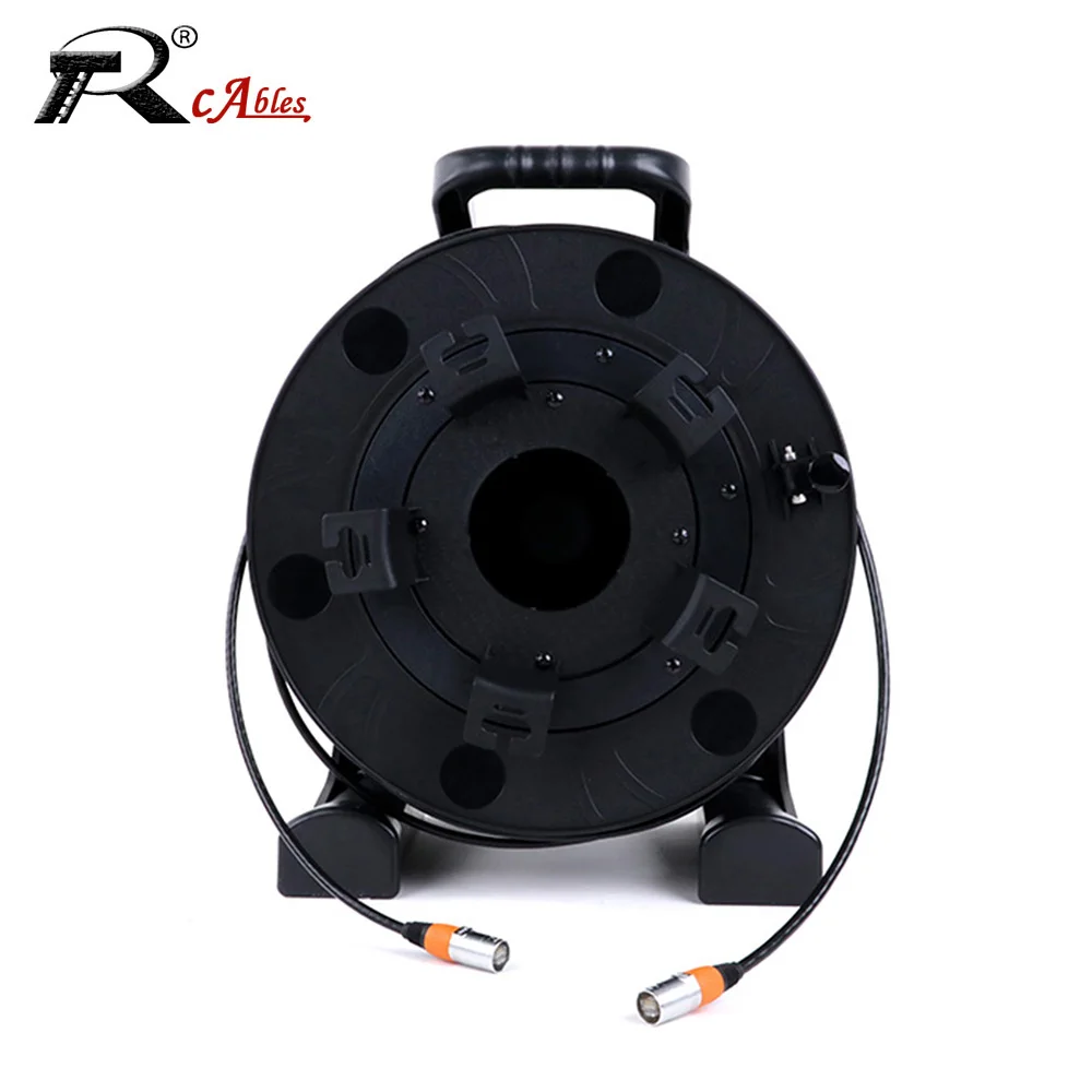 Stage UTP/STP RJ45 Cat.5E/Cat.6A Ethercon Ethernet Network Extension Cables with PCD380 Reel Drum for LED Display Connection