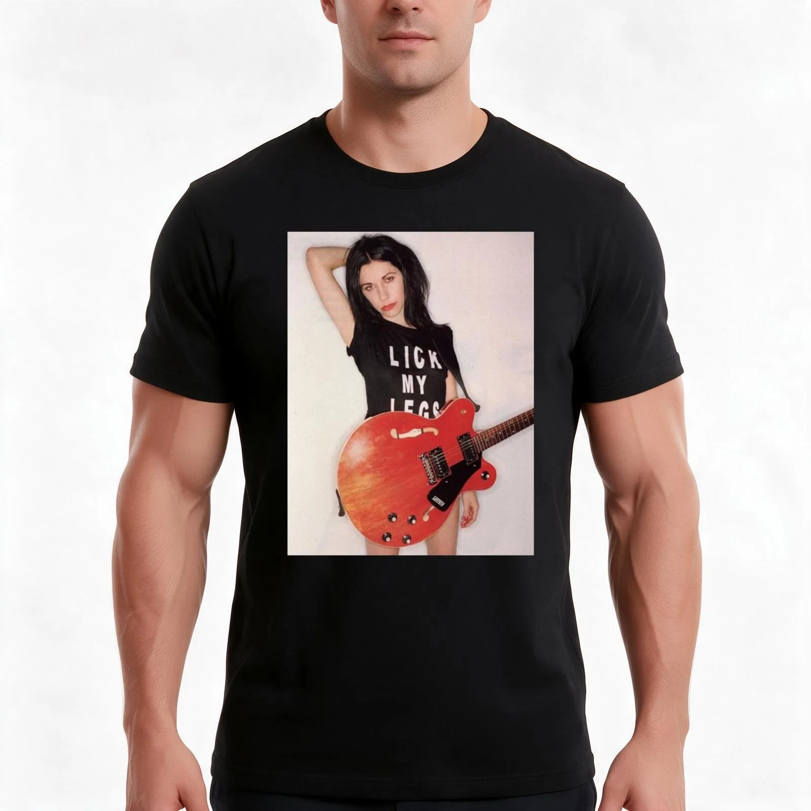 Polly Jean Harvey - Lick My Legs T-Shirt Summer Casual Cotton Tee Oversized Streetwear Tops Vintage Graphic Print