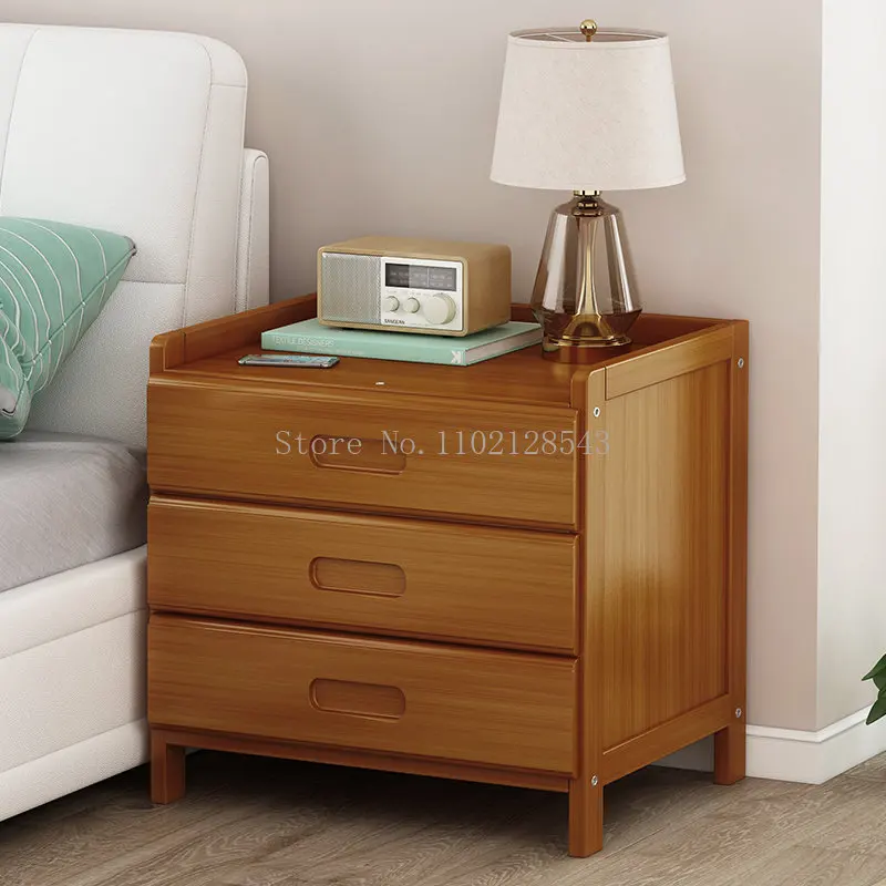 Modern Wooden Nightstands for Bedroom, Night Stands, Mesa de cabeceira simples, Bedside Cabinet Storage, Narrow Mini Furniture