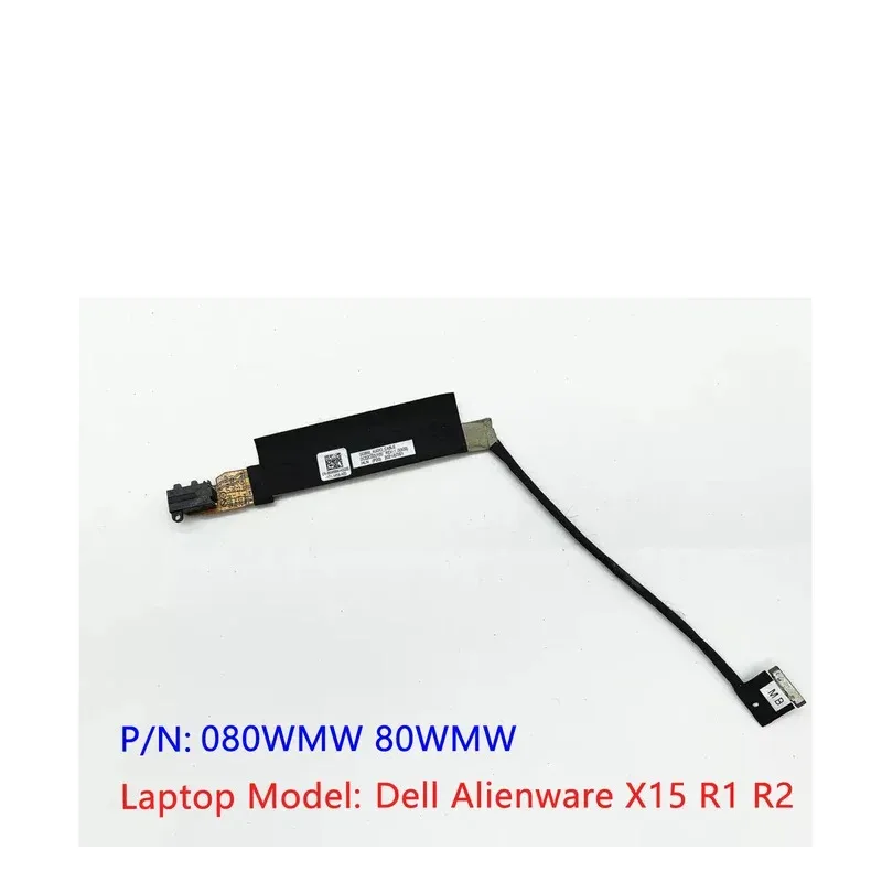 

Black Original New For Dell Alienware X15 R1 R2 Earphone Audio Connector Cable Line 080WMW 80WMW TT