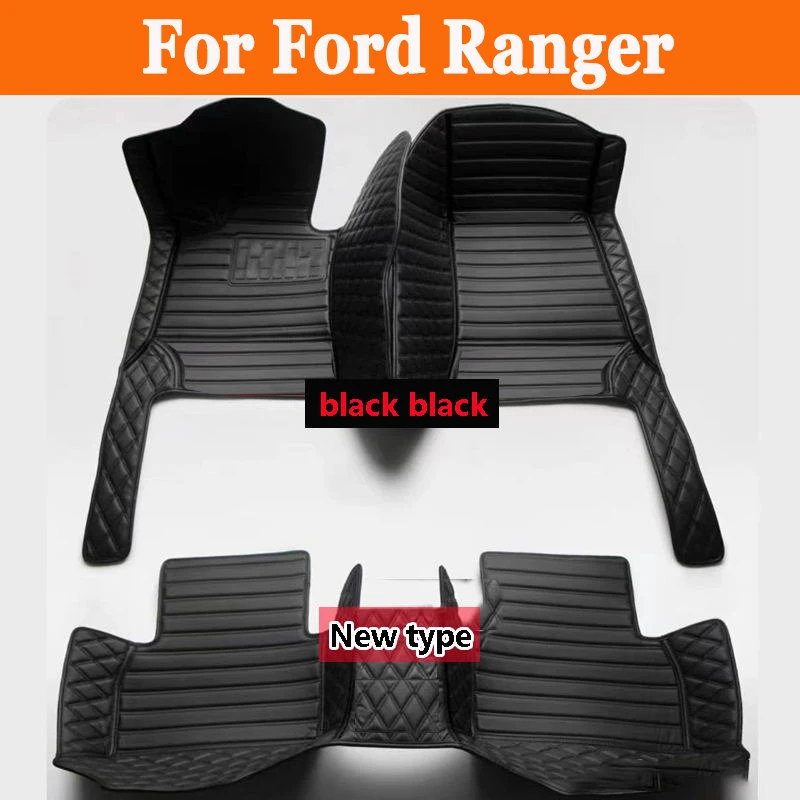 

For Ford Ranger 2023 2022 2021 2020 2019 2018 2017 2016 2015 2014 2013 2012 Car Floor Mats Auto Interior Waterproof Carpets