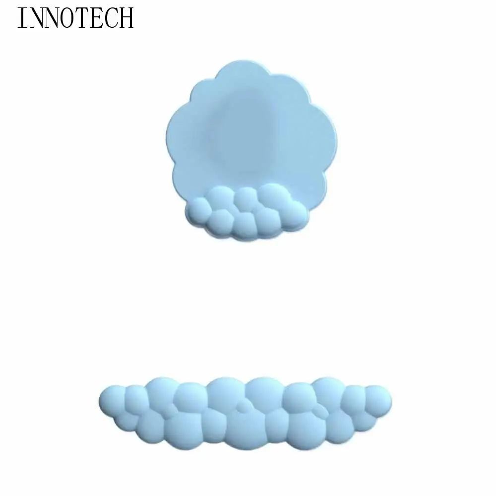 

Коврик для поддержки запястья клавиатуры из искусственной кожи, противоскользящая водонепроницаемая подушка для мыши, эргономичный комфортный коврик для мыши с облаком, компьютерные аксессуары