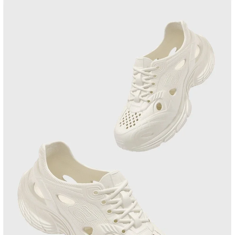 2026 Summer New Fashionable Thick Bottom Non Slip Hollow Breathable Women's Sports Shoes Beach Comfortable Sandals image 4