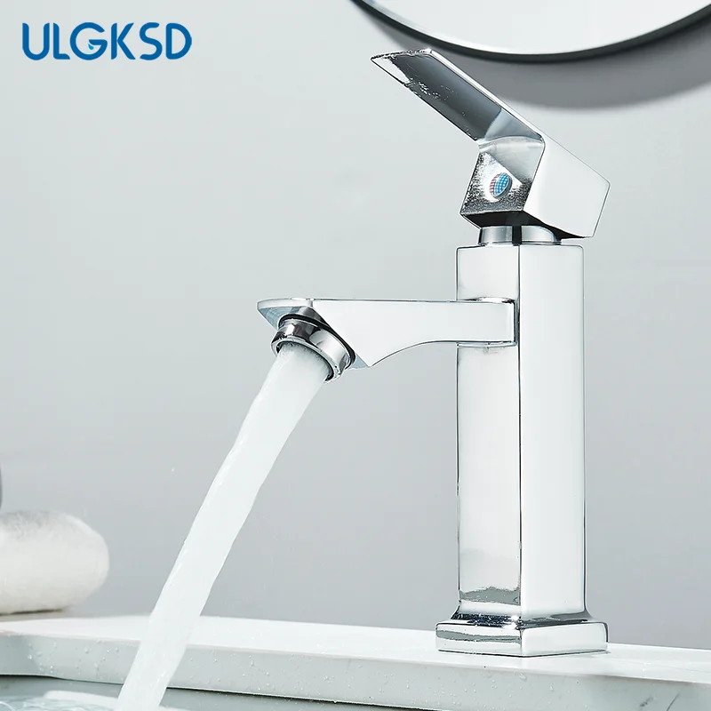 

Хромированный смеситель для раковины в ванной комнате, одинарный керамический клапан для холодной воды, установка на палубе, централизованный пузырьковый выпускной кран для воды