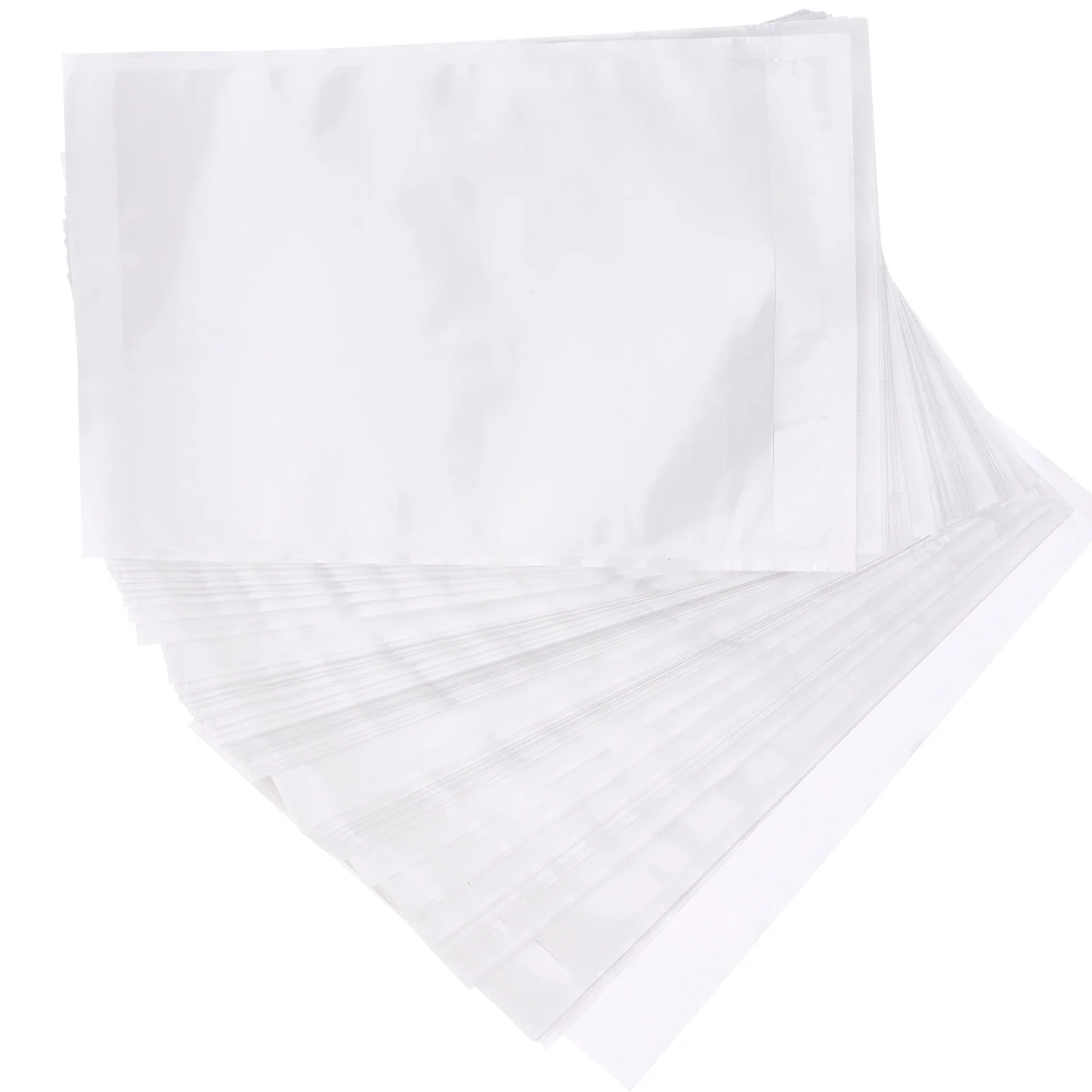 

100 Pcs Shipping Label Envelops Packing List Envelopes Sets Tag Adhesive Sleeves Pouch Bag