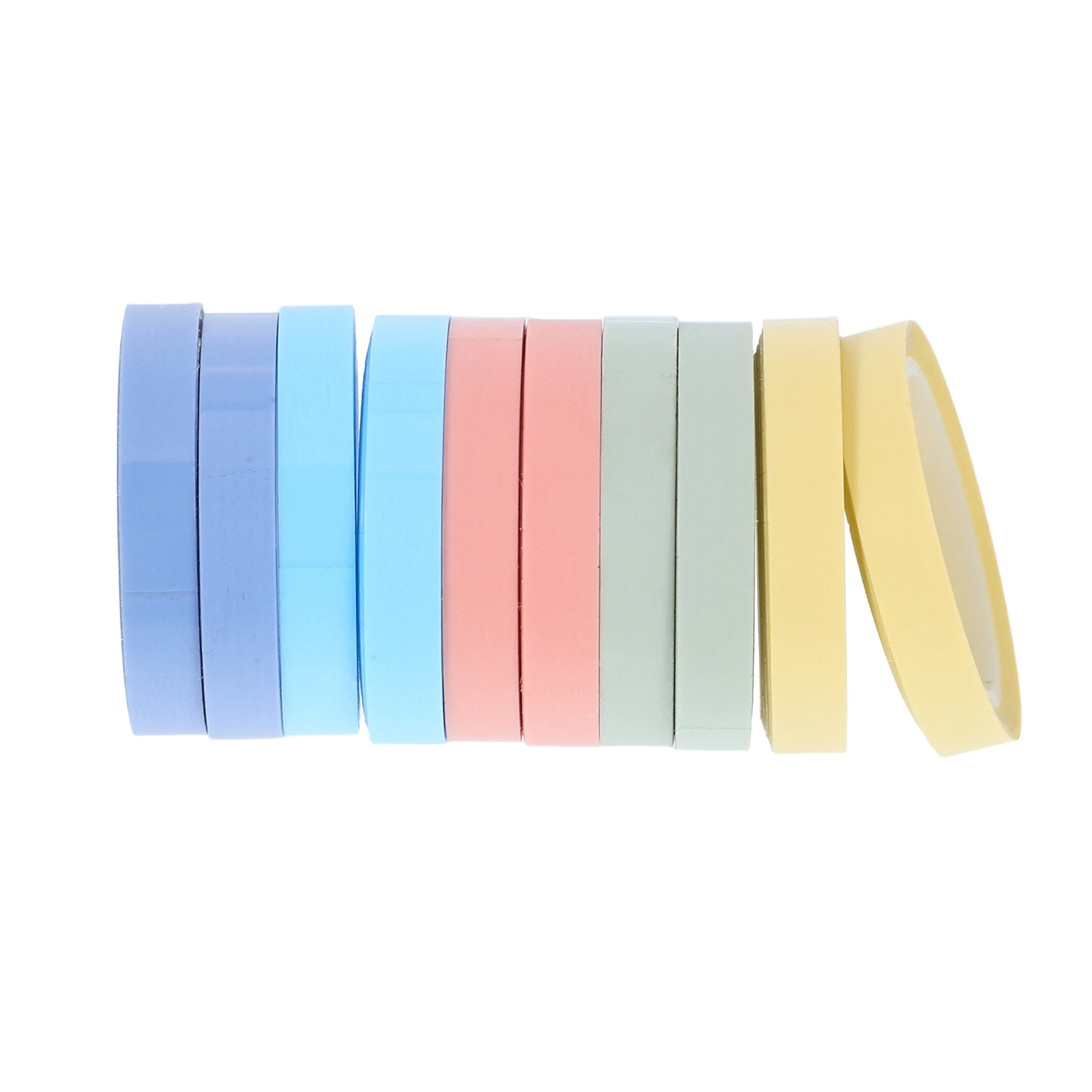 

10pcs 10 Rolls Highlighter Tape Sticky Tabs Clear Annotating School Supplies College Book Annotation Removable Index Markers
