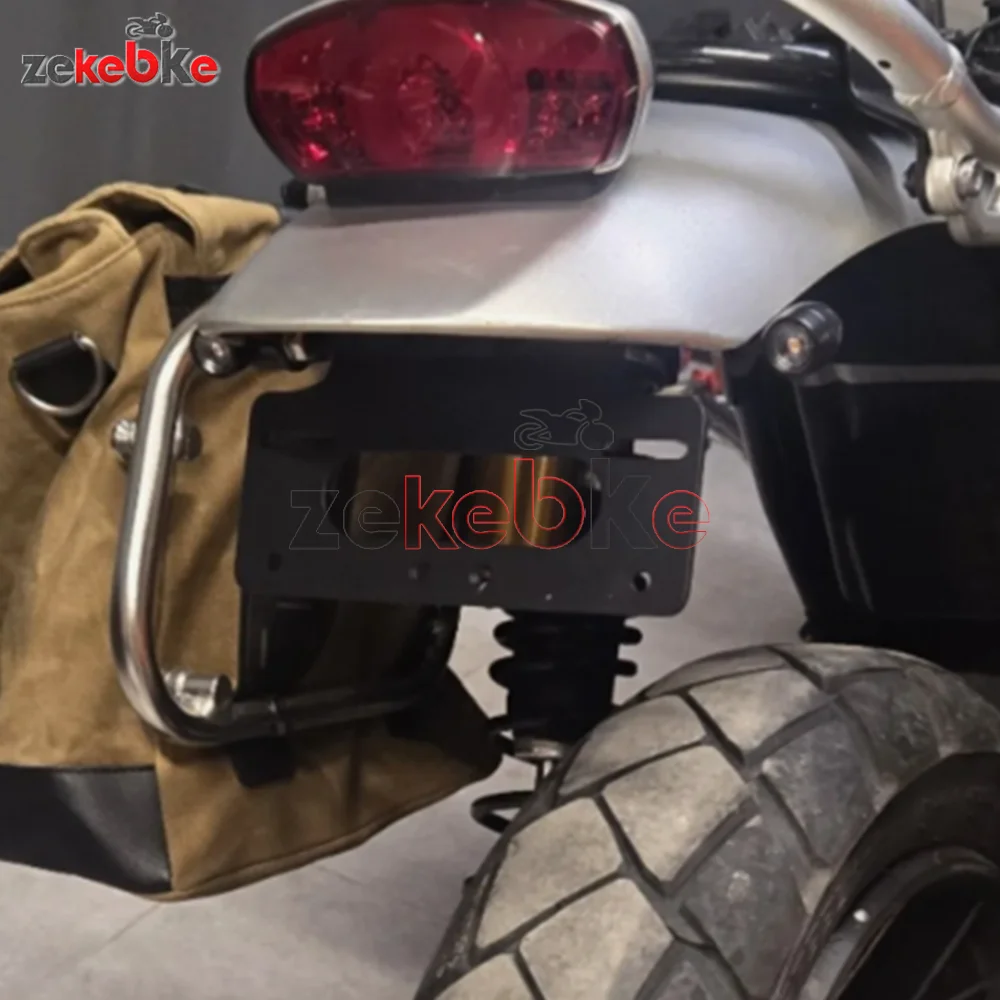 

2025 Rear Tail Tidy Fender Eliminator Kit License Plate Holder Bracket For Scrambler 1200 XE XC X 2019 2020 2021 2022 2023 2024