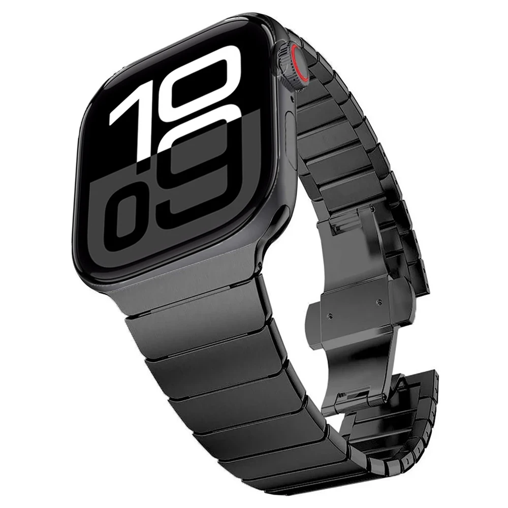 Metal Strap for Apple Watch Ultra 49mm 10 42mm 46mm 9 8 7 45mm 41mm Stainless Steel Bracelet Strap for Iwatch 6 5 4 SE 44mm 40mm