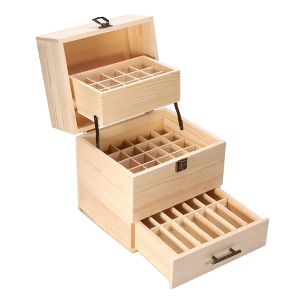 Essential Oil Storage Holder Box for 59 Bottles - Holds 10 ml Bottles for Personal or Cosmetic Beatuy Massage  Hotel