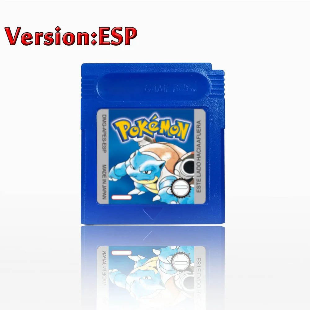 GBC Pokemon 16-bit game videogamecartridge consolekaart rood blauw kristal gouden groen zilver geel