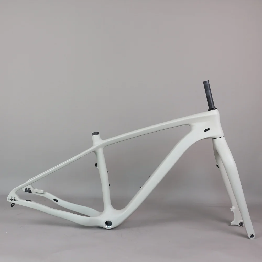 Custom Painted Carbon Fiber T700 Snow Bike Frame CS197 Fit 26er 27.5er Tire BSA Bottom Bracket 15.5/17.5/19/21 Size