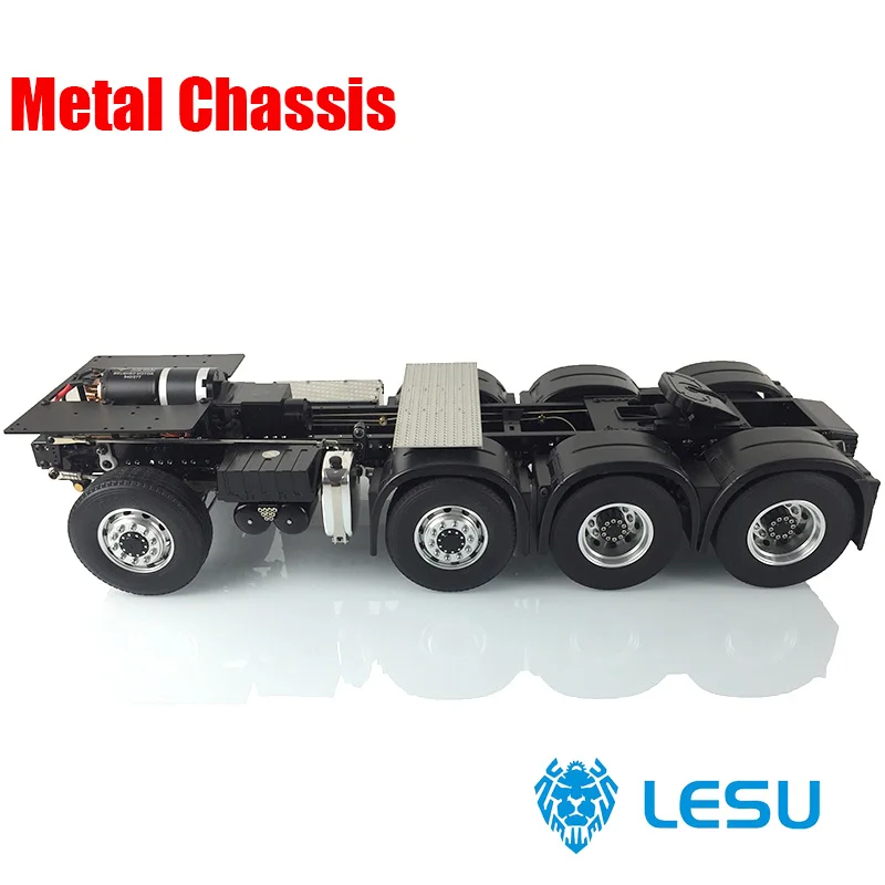 LESU RC 1/14 8*8 Metal Heavy-Duty Chassis Tractor Truck For DIY Tamiyay Model Outdoor Toys TH13036