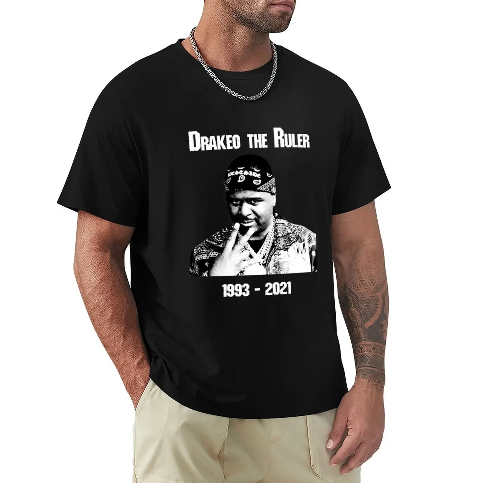 Drakeo The Ruler T-Shirt boys whites animal prinfor boys mens t shirts pack