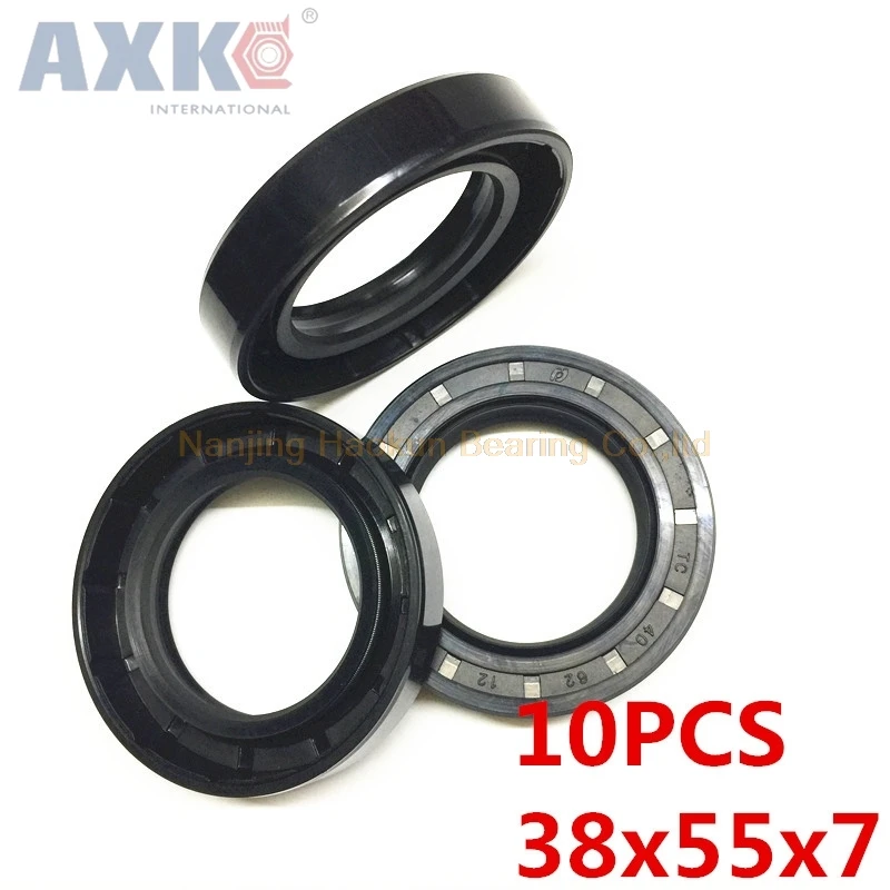 

AXK 10pcs TC38x55x7 Skeleton Oil Seal 38x55x7 Seals high-quality Seals 38*55*7 Radial shaft seals