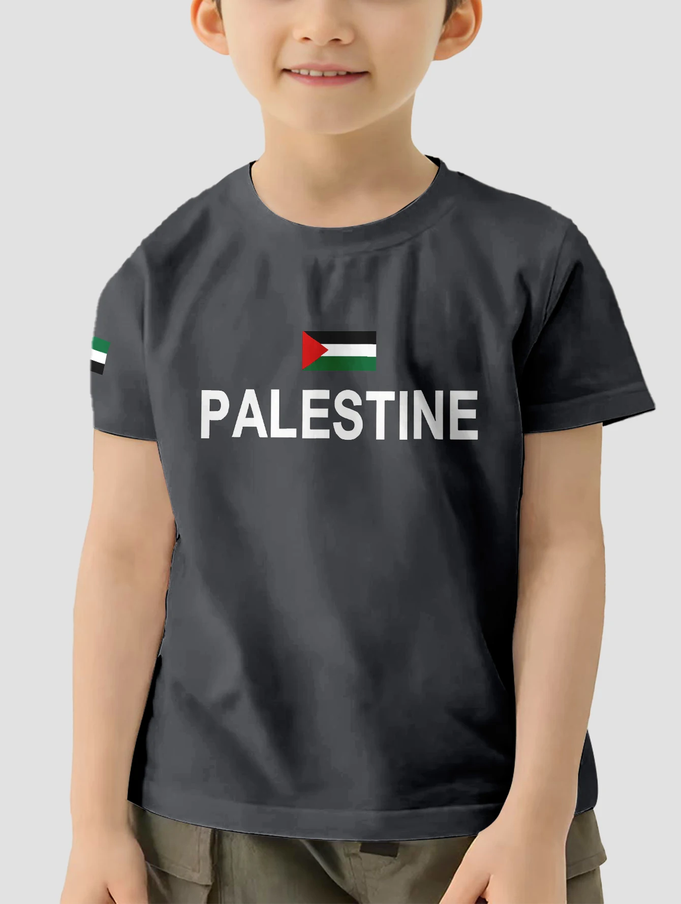 

Palestine T-shirt for a Boy Clothes Kids T-shirts Children's Clothing Boys Short Sleeve Tops 2024 Top Boy's Child Outdoor Wear