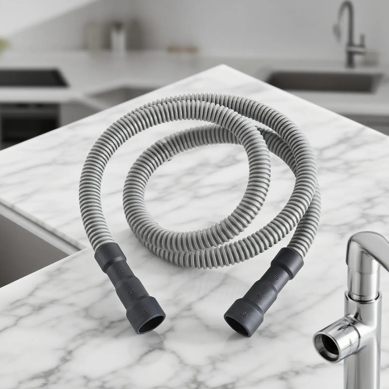 Dishwasher Drain Hose Extension Flexible Drain Hose With Clamp For Dish Washer Dishwasher Replacement Supplies Accessory For