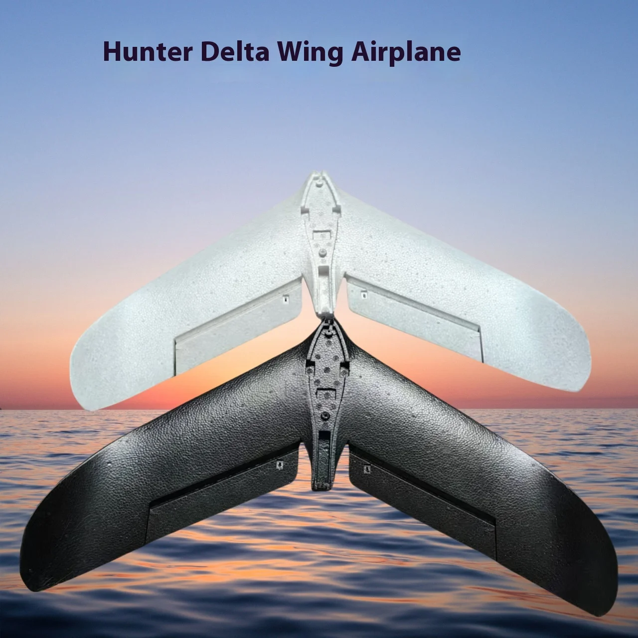 Hunter Triangle Wing Airbody Model Aircraft Triangle Wing Fixed Wing Model Fpv Racing Model Electric