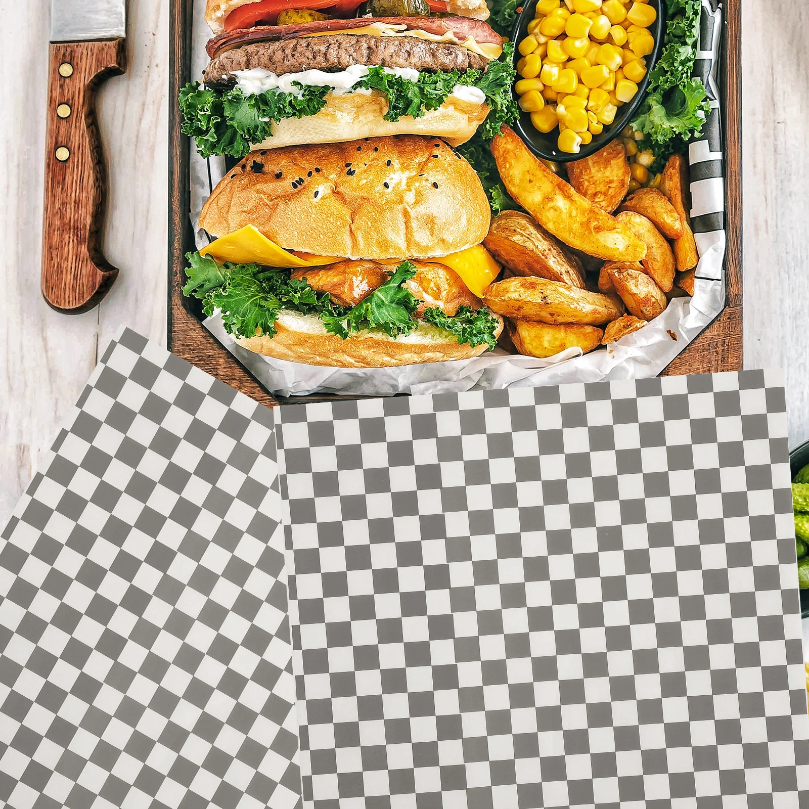 

50 листов пищевой упаковочной бумаги, жиронепроницаемые обертки для сэндвичей, вкладыши, не разрывающая маслостойкая бумага для выпечки для выпечки, вечеринки, пикника