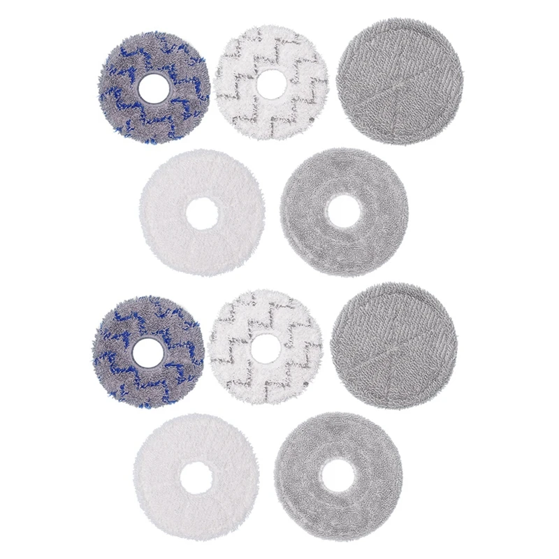 20 Pcs Cleaning Cloth For Ecovacs X1 T10 T20 For Dreame S10 S20 X10 X20 X30 Sweepers  Accessories