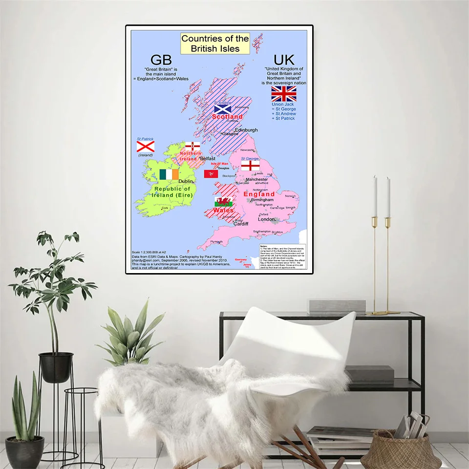 Năm 2010 Vương Quốc Bản Đồ 59*84 Cm Trang Treo Tường Vải Bố Tranh Phòng Khách Nhà Trang Trí Du Lịch, Có nguồn Cung Cấp