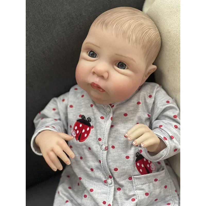 

48cm Reborn Baby Doll Miley Same As Photo Lifelike Soft Touch 3D Skin With Visible Veins High Quality for Girls Gift