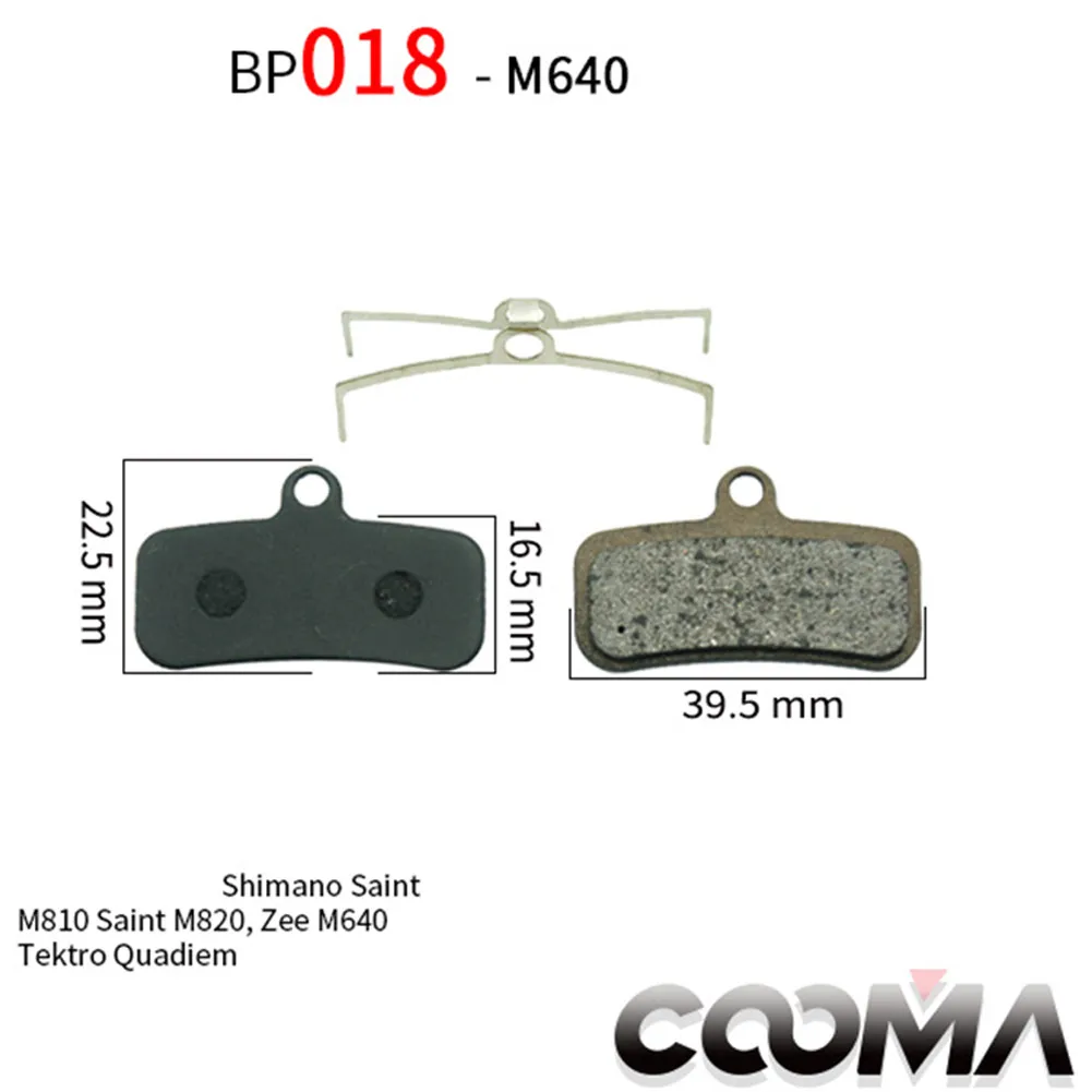 Bicycle Disc Brake Replacement Pads Resin/Metal/Ceramics Disc Bike Brake Pads For-Shimano Saint M810 M820 Zee M640 Bicicleta