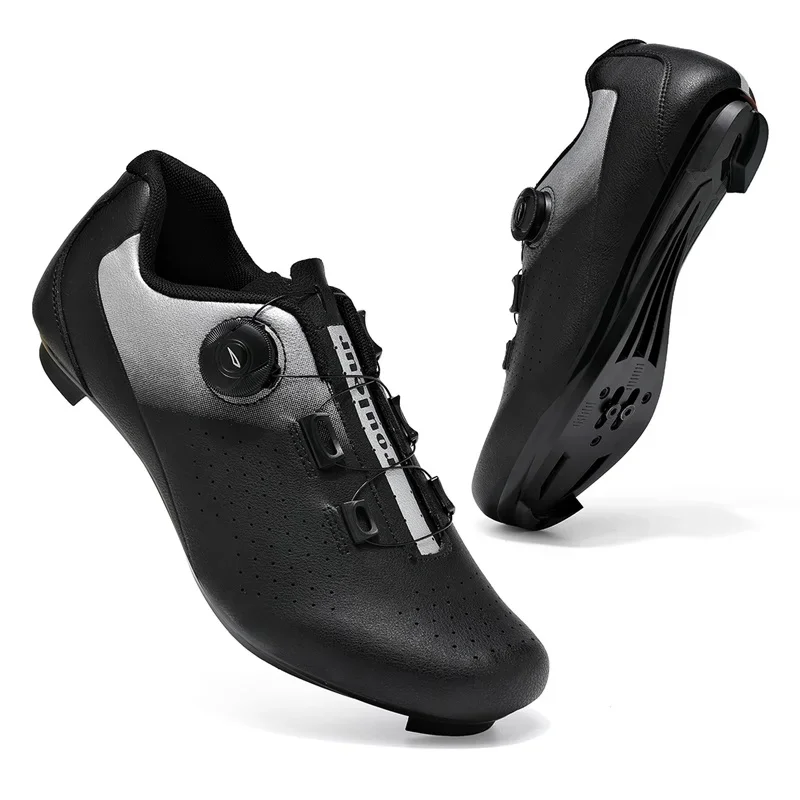 Road Cycling Shoes Flats Cleats Shoes Speed Cycling Sneaker Man Bike Shoes Women Self-Locking Non-slip Mountain Bicycle Shoe SPD