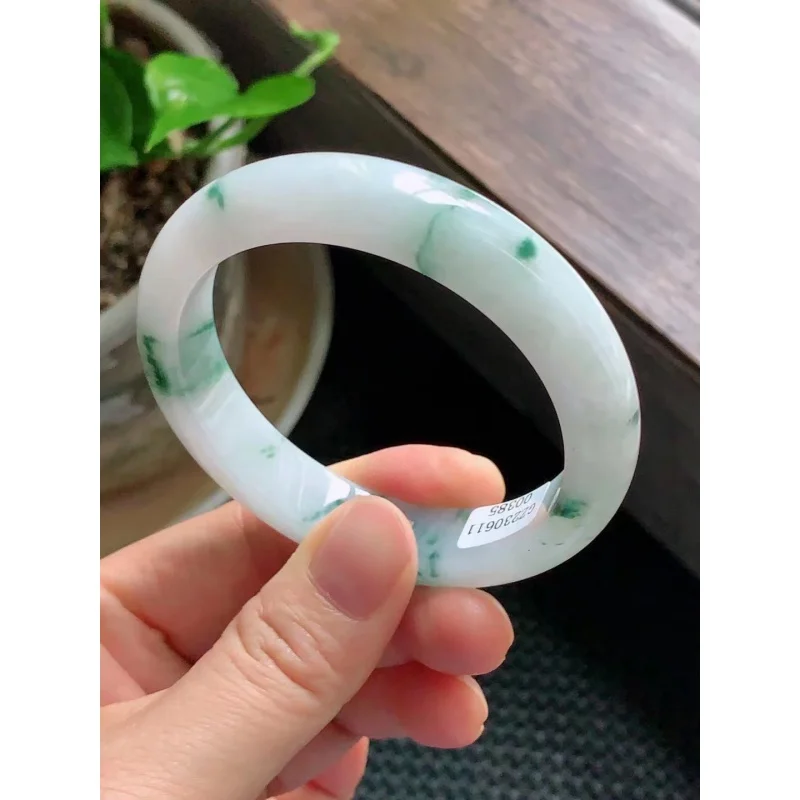 Floating Flowers Positive Ring Jewelry Ice-like Jade Bracelet