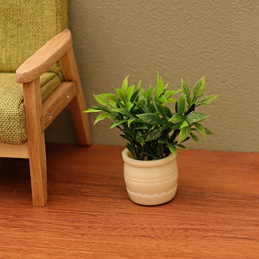 

1:12 Dollhouse Miniature Plant Plastic Multistyles Finished Flower Mini Outdoor Doll House Model Accessories