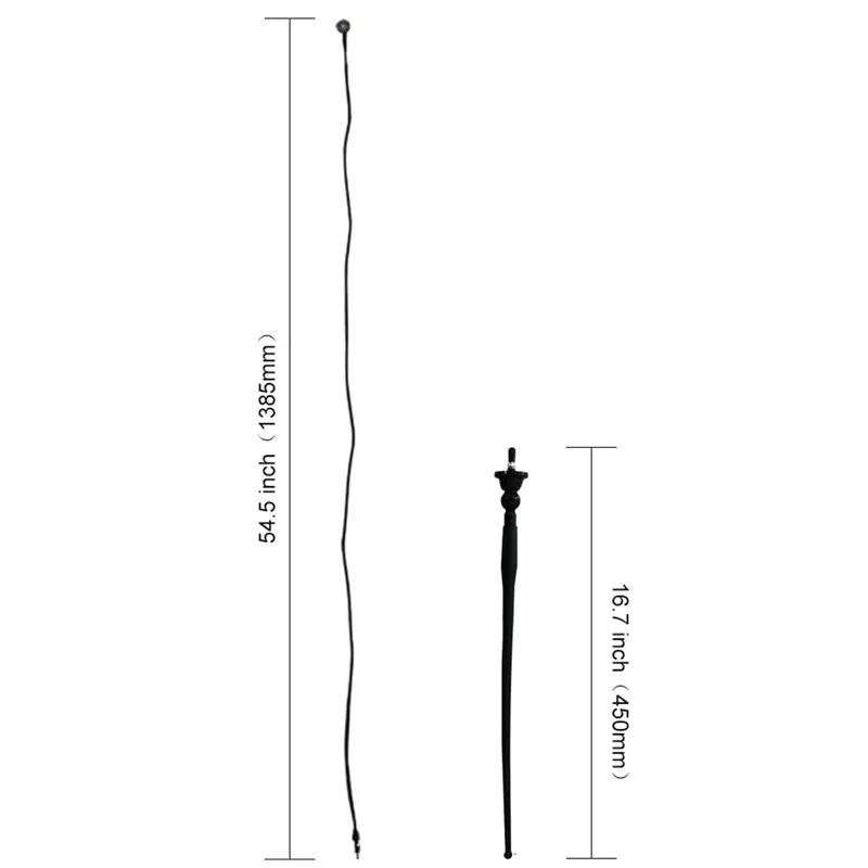 Herdio wasserdichte marine antenne gummi ente dipol flexibler mast fm am antenne für boot radio auto atv utv rzr spa rv