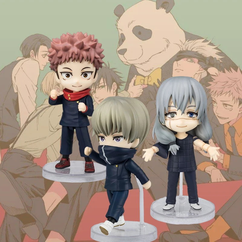 Jujutsu Kaisen Mini Anime Figurine 10cm Megumi Kawaii Mahito Choso Action Figures Pvc Statue Doll Collectible Model Toy Gift