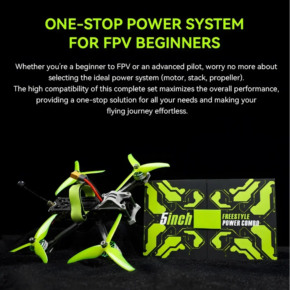 

T-MOTOR T-HOBBY Бесщеточный двигатель Velox V3 Drone SET 5-дюймовые дроны FPV для фристайла 6S Система питания для гоночного дрона DIY Запчасти