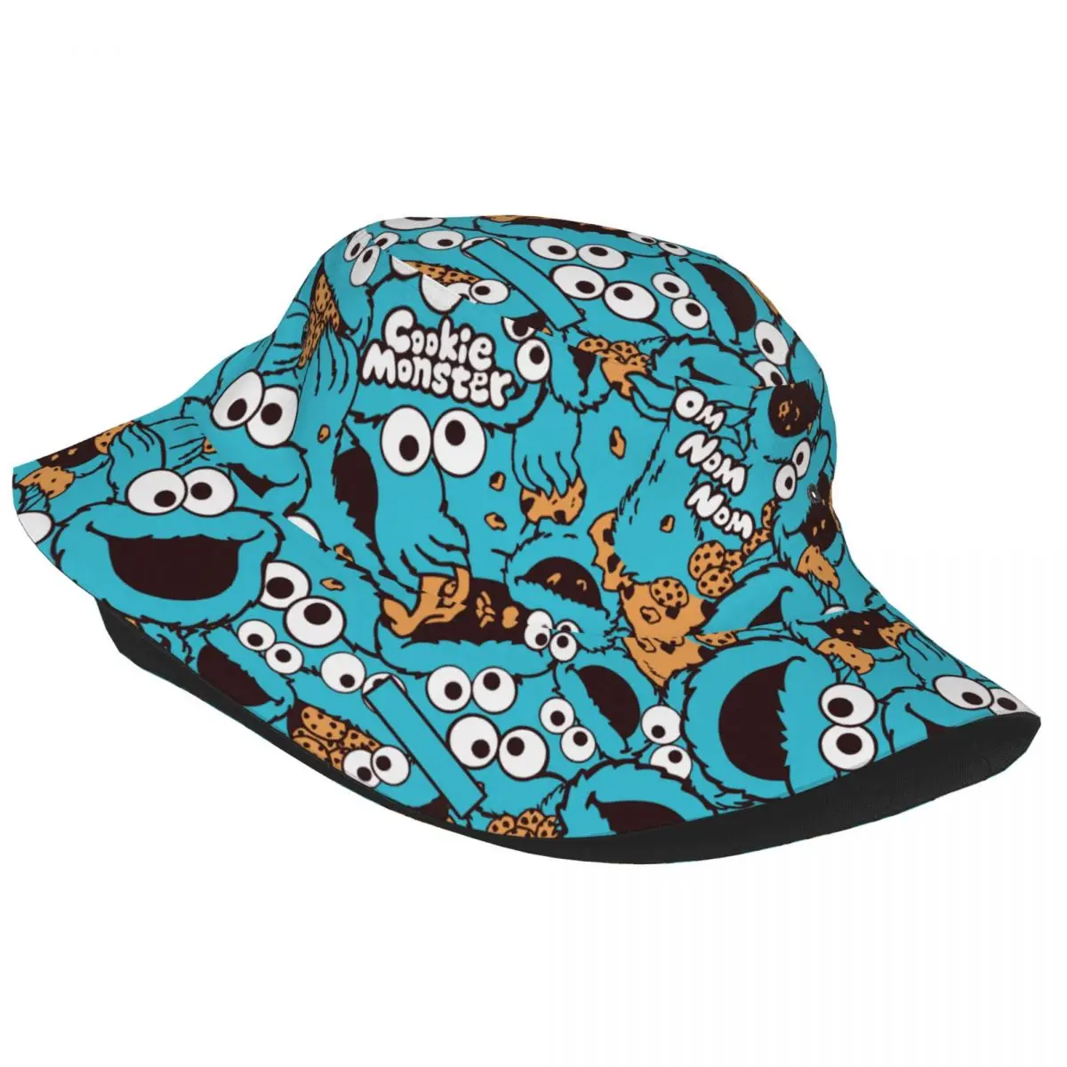 Travel Headwear Cute-S-Cookied-S-Monstered Bucket Hats Streetwear Men Women Sun Hats Cartoon Bob Hat Fishing Caps Vacation