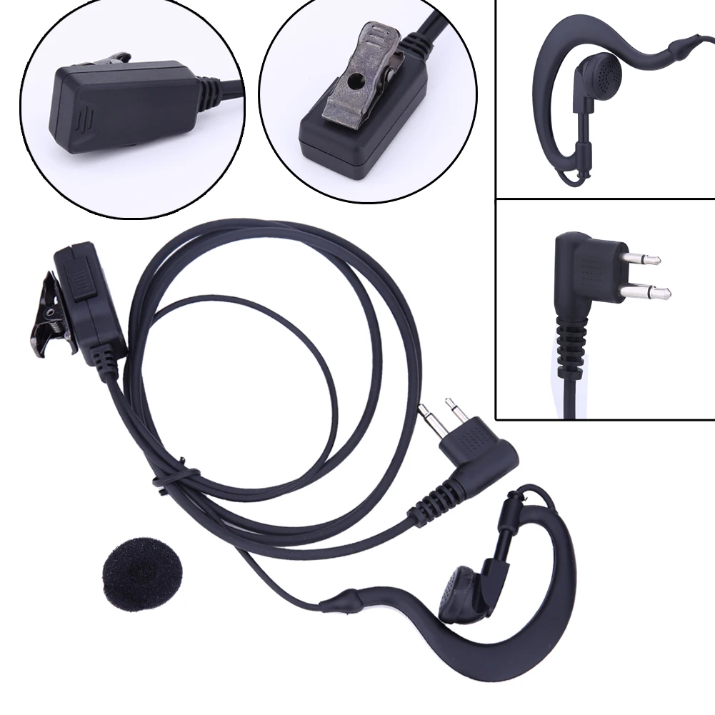 

2 Pin PTT MIC Headset Covert Acoustic Tube In-ear Earpiece Heaphones For Motorola CB Radio CP88 CP040 CP100 CP110 Two Way Radio