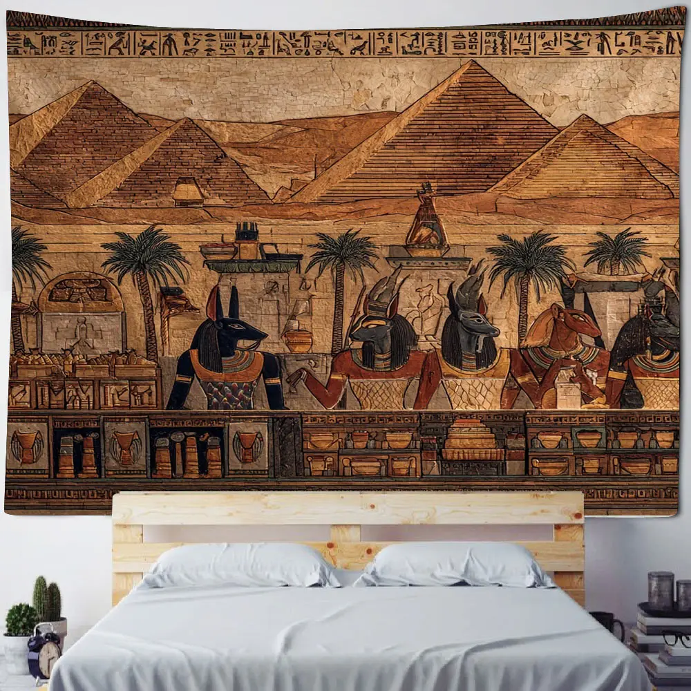 

Ancient Egyptian Civilization Pharaoh Poster Background Decoration Tapestry Home Bedroom Living Room Decoration Tapestry