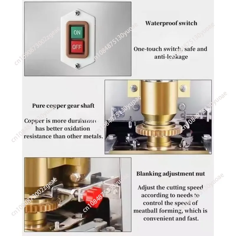 Kitchen Rounding Rolling Extruder Machine Processing Production Line Stuffing Fish Meatball Maker For Sale