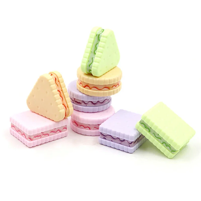 1pcs Macaron Style Fresh and Cute Cookie Pencil Sharpener Primary School Students Pencil Sharpener Children Creative Stationery