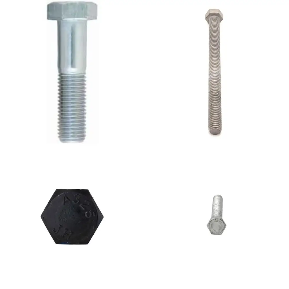 مسامير ذات غطاء سداسي من الخيط الخشن المطلي بالزنك، فئة 8.8، M20-2.50 × 90 مم، 25 عبوة، طول الخيط الجزئي 2.25، مشابك متري #1