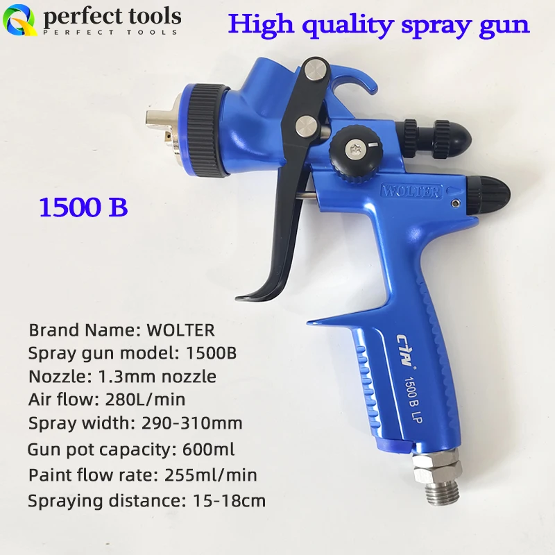 High quality spray gun Wolter spray gun 1500B1.3 caliber environmental spray gun Automobile spray gun 1.3 caliber spray gun