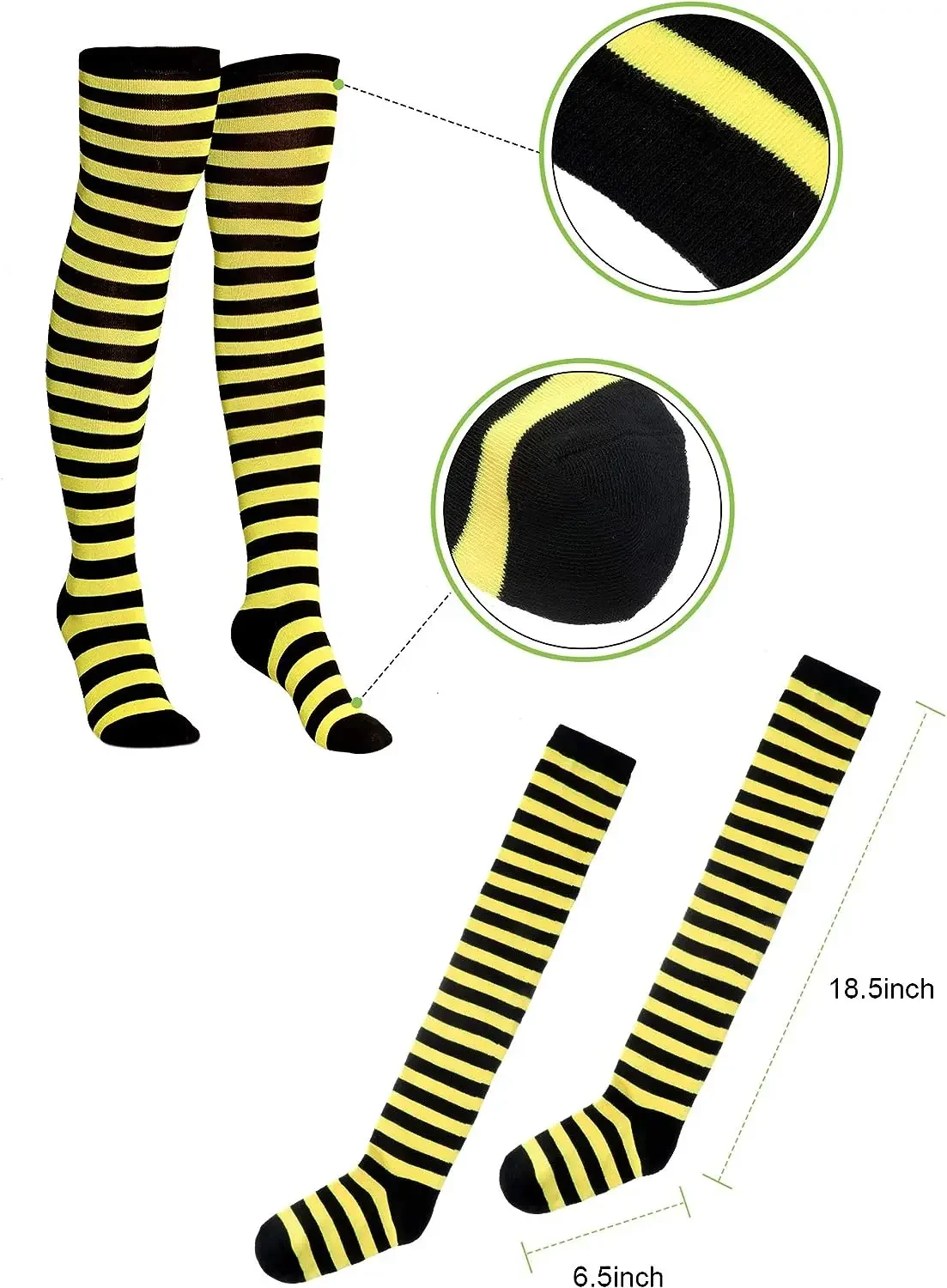 Kids Adult Family Bee Bopper Antenna Headband Tutu Skirt Bee Striped Leg Warmers Knee Stocking and Gloves for Cosplay Party