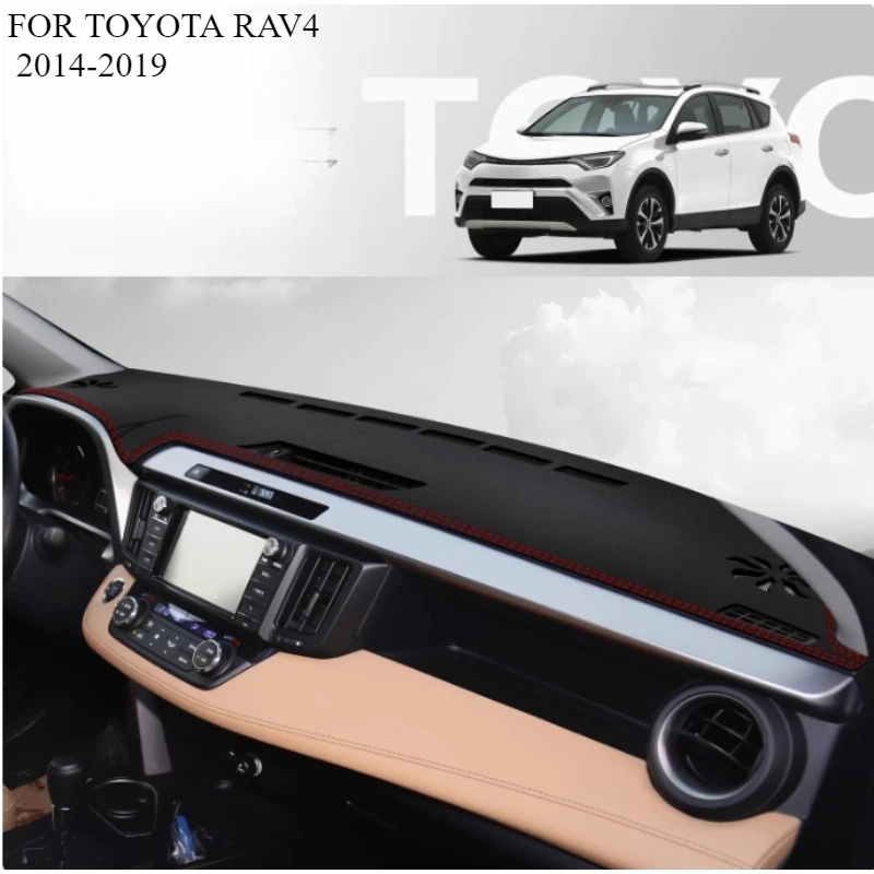 

FOR TOYOTA RAV4 2014-2019 Car Styling Dash Mat Dashmat Dashboard Mat Cover Sun Shade Dash Board Cover Carpet Accessories