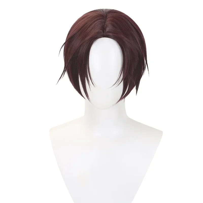 Anime WIND BREAKER Hayato Suo Cosplay Wig Reddish Brown Short Hair Styling Heat Resistant Synthetic Hair Wigs Cap Halloween Prop