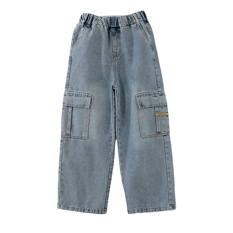 Jean Baggy Pour Garçons Avec Poches Pour Enfants - Pantalon