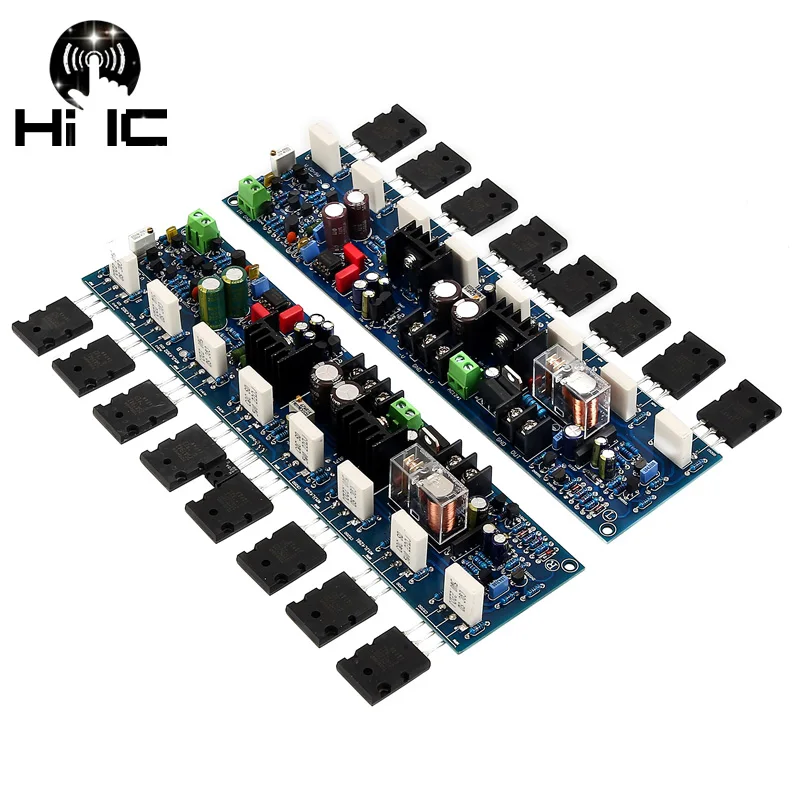 2pcs E405 Stereo Dual Channels Audio Amplifier Board Reference Accuphase Circuit Power AMP A1943/C5200 2SA1930/2SC5171