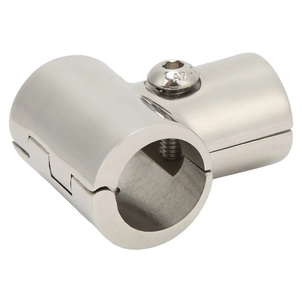 

316 Stainless Steel Boat Hand Rail Fitting 25mm Tube 90 Degree Marine Rail Fittings Heavy Duty Tee Split Connector Yachts