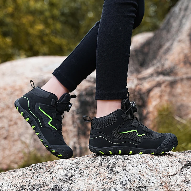 Children Hiking Shoes High Girls Fall Winter Sports Shoes Children's Shoes Boy Outdoor Waterproof Non-slip Students Sneakers image 3